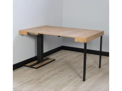 Mesa consola extensível 90x40/196 cm Capital Small Carvalho Natural quadro Antracite