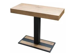 Mesa consola extensível 90x40/196 cm Capital Small Carvalho Natural quadro Antracite