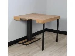 Mesa consola extensível 90x40/196 cm Capital Small Carvalho Natural quadro Antracite