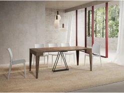 Mesa consola extensível 90x42/198 cm Zima Small nogueira