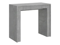 Mesa consola extensível 90x42/198 cm Mia Small Cimento
