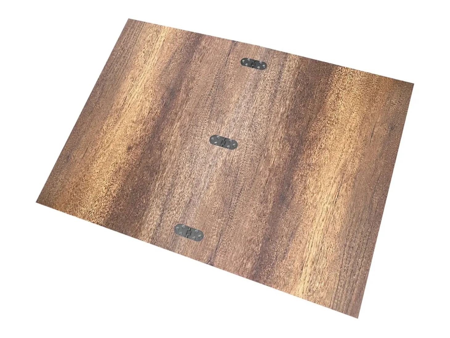 Mesa consola extensível 90x49/307 cm Extra Nogueira extensões internas
