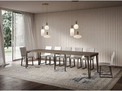 Mesa consola extensível 90x40/300 cm Rio Tortora quadro Ferrugem