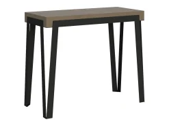 Mesa consola extensível 90x40/300 cm Rio Tortora quadro Antracite