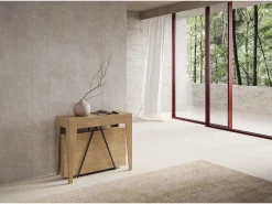 Mesa consola extensível 90x42/302 cm Zima carvalho natural