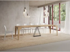Mesa consola extensível 90x42/302 cm Zima carvalho natural