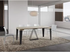 Mesa consola extensível 90x40/196 cm Algo Small caxemira quadro antracite
