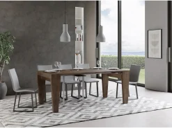 Mesa consola extensível 90x40/196 cm Spimbo Small Nogueira