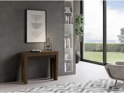 Mesa consola extensível 90x40/196 cm Spimbo Small Nogueira