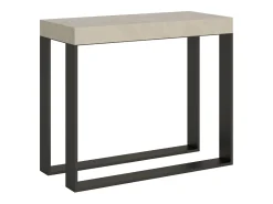 Mesa consola extensível 90x40/300 cm Elettra Cachemira quadro Antracite