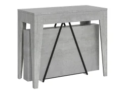 Mesa consola extensível 90x42/198 cm Zima Small cimento