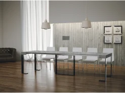 Mesa consola extensível 90x40/300 cm Futura Cimento quadro Antracite