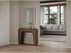 Mesa consola extensível 90x25/181 cm Narrow Nogueira