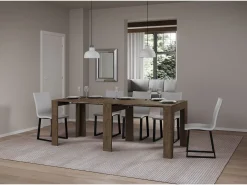 Mesa consola extensível 90x25/181 cm Narrow Nogueira