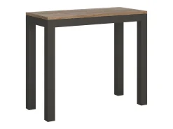 Mesa consola extensível 90x40/300 cm Everyday Evolution Carvalho Natural quadro Antracite