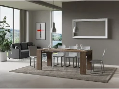 Mesa consola extensível 90x40/196 cm Roxell Small Nogueira
