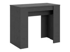 Mesa consola extensível 90x48/308 cm Basic Antracite Espatulado
