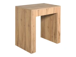 Mesa consola extensível 78x47/299 cm Allin Carvalho Natural extensões internas