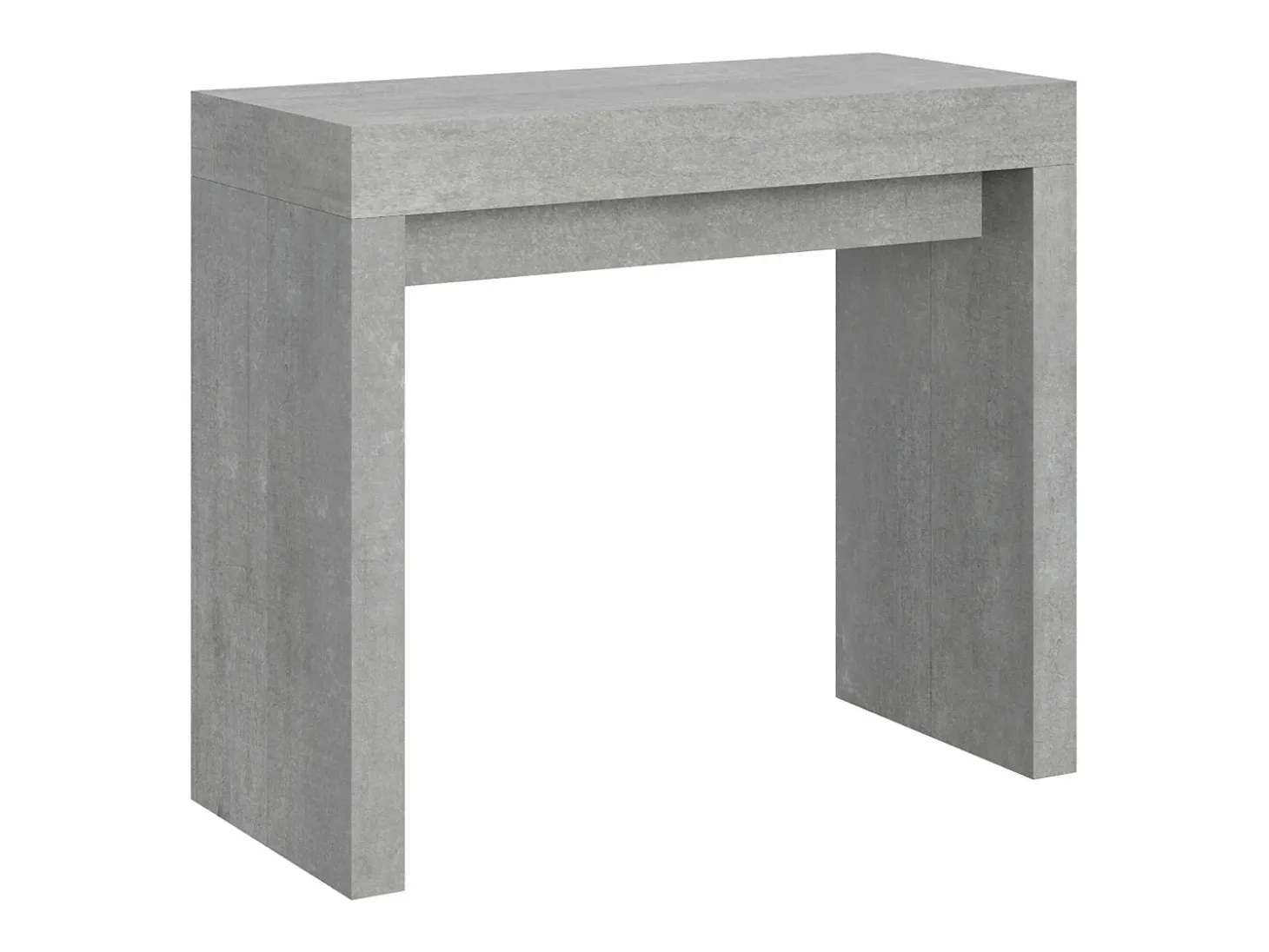 Mesa consola extensível 90x40/300 cm Roxell Cimento