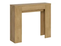 Mesa consola extensível 90x25/181 cm Slick Carvalho Natural