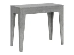 Mesa consola extensível 90x42/302 cm Isotta Cimento