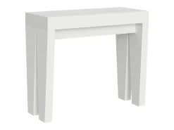 Mesa consola extensível 90x40/196 cm Spimbo Small Cinza Branca