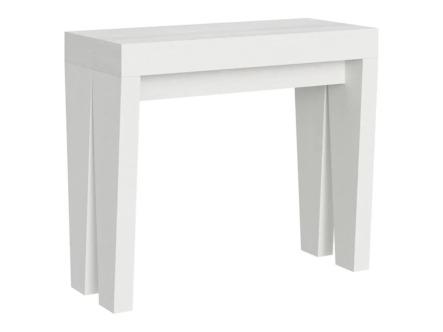 Mesa consola extensível 90x40/196 cm Spimbo Small Cinza Branca