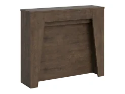 Mesa consola extensível 90x25/211 cm Anea Nogueira extensões internas