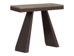 Mesa consola extensível 90x40/300 cm Diamante Evolution Carvalho Natural quadro Urso