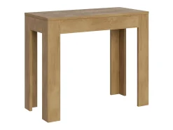 Mesa consola extensível 90x42/198 cm Bora Small carvalho natural