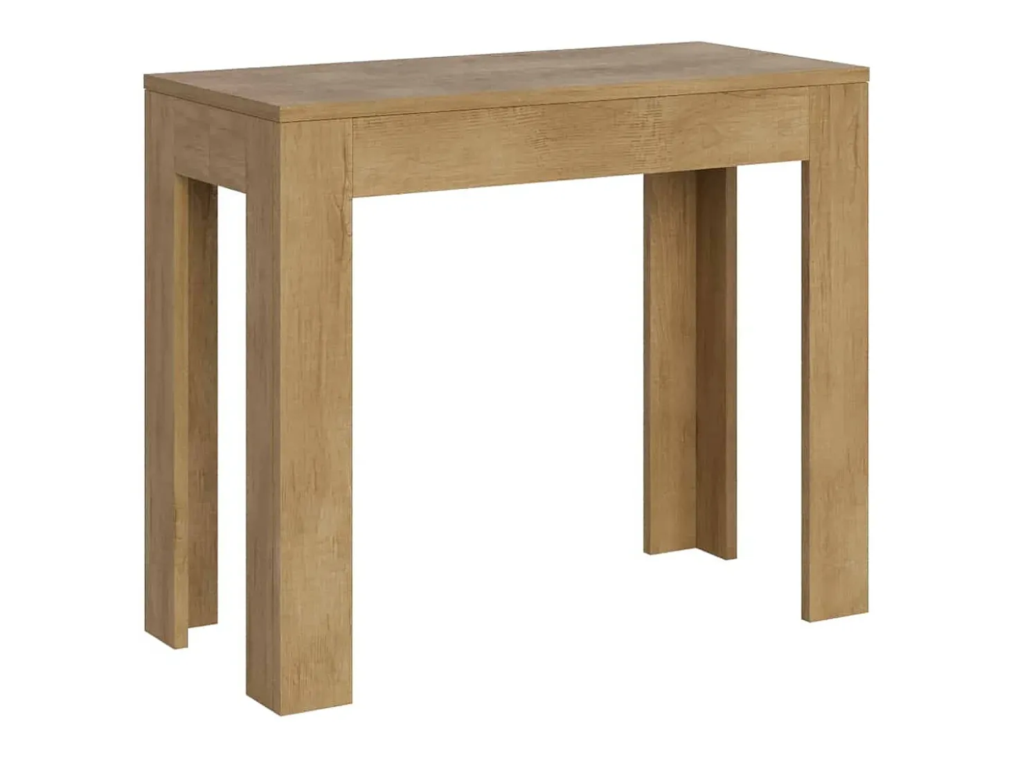 Mesa consola extensível 90x42/198 cm Bora Small carvalho natural