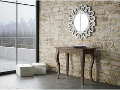 Mesa consola extensível 90x48/204 cm Olanda Small Nogueira