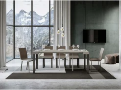 Mesa consola extensível 90x40/196 cm Everyday Small Cachemira quadro Antracite