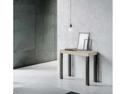Mesa consola extensível 90x40/196 cm Everyday Small Cachemira quadro Antracite