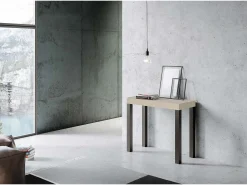 Mesa consola extensível 90x40/196 cm Everyday Small Cachemira quadro Antracite