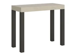 Mesa consola extensível 90x40/196 cm Everyday Small Cachemira quadro Antracite