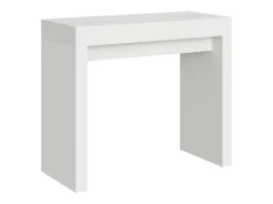 Mesa consola extensível 90x40/300 cm Roxell Cinza Branca