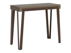 Mesa consola extensível 90x40/196 cm Rio Small Tortora quadro Ferrugem