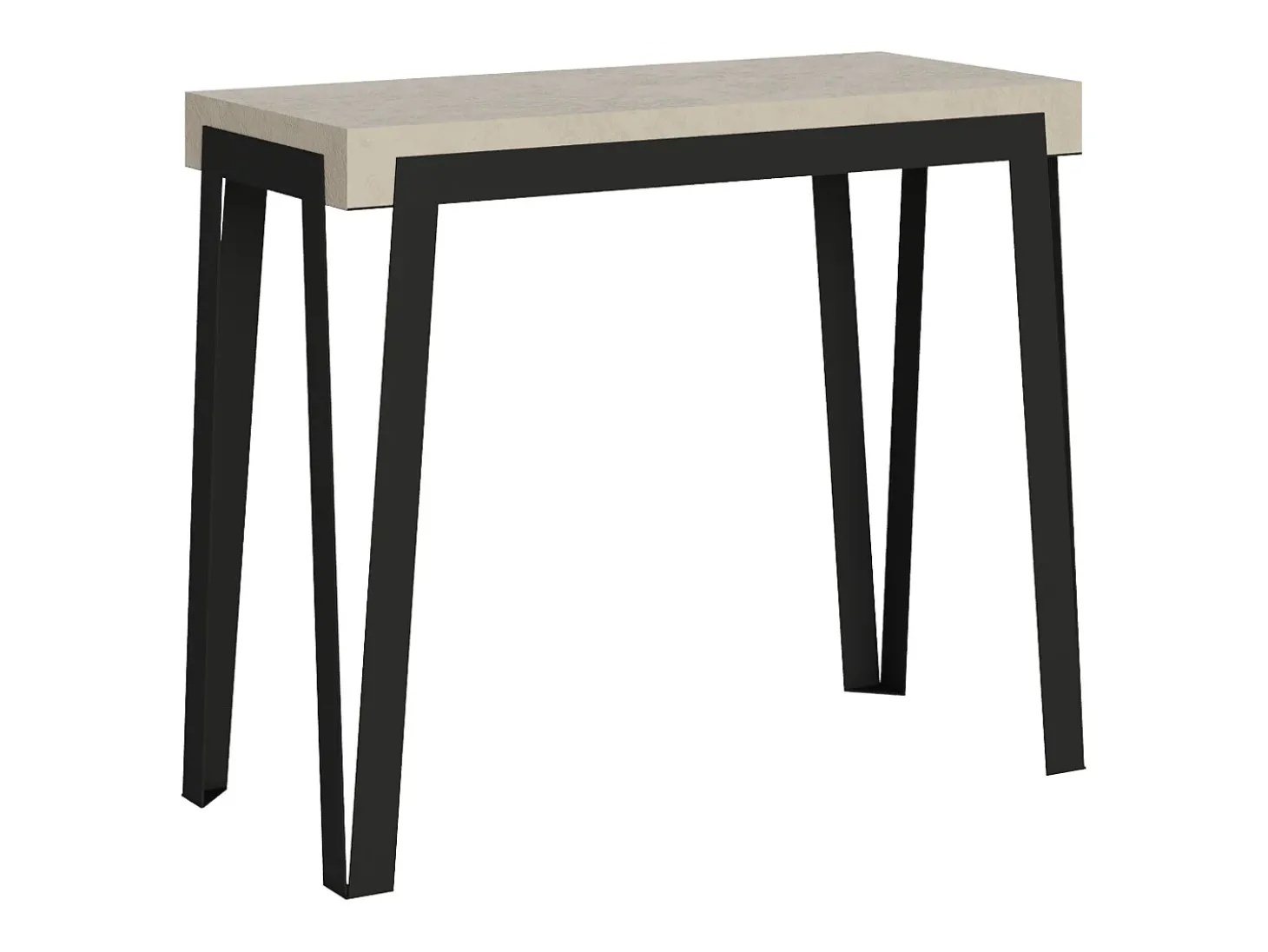 Mesa consola extensível 90x40/300 cm Rio Cachemira quadro Antracite