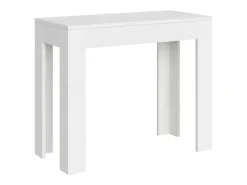 Mesa consola extensível 90x42/302 cm Bora cinza branca
