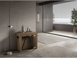 Mesa consola extensível 90x42/198 cm Scicca Small Nogueira