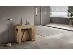 Mesa consola extensível 90x42/302 cm Scicca Carvalho Natural