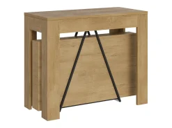Mesa consola extensível 90x42/302 cm Scicca Carvalho Natural