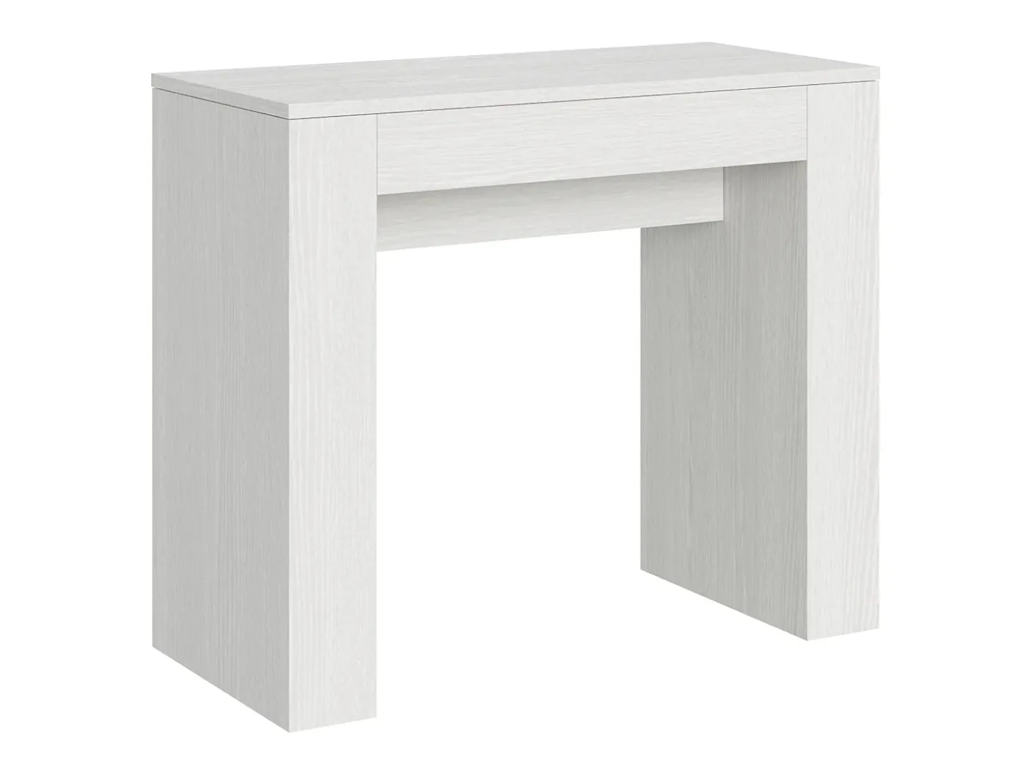Mesa consola extensível 90x42/302 cm Modem Cinza Branca