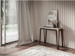 Mesa consola extensível 90x40/300 cm Rio Cachemira quadro Ferrugem