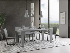 Mesa consola extensível 90x40/196 cm Spimbo Small Cimento