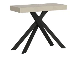 Mesa consola extensível 90x40/300 cm Krack caxemira pernas antracite