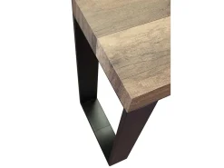 Mesa consola extensível 90x40/196 cm Tecno Small Nogueira quadro Antracite
