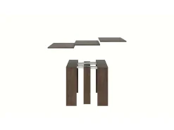 Mesa consola extensível 90x42/302 cm Modem Nogueira