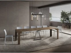Mesa consola extensível 90x42/302 cm Scicca Nogueira